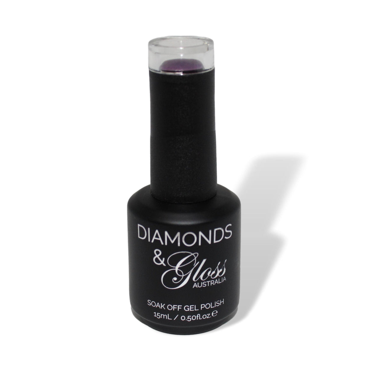 Brandywine Purple HEMA Free Gel Nail Polish Diamonds & Gloss Australia 15ml Bottle Vegan , Cruelty Free