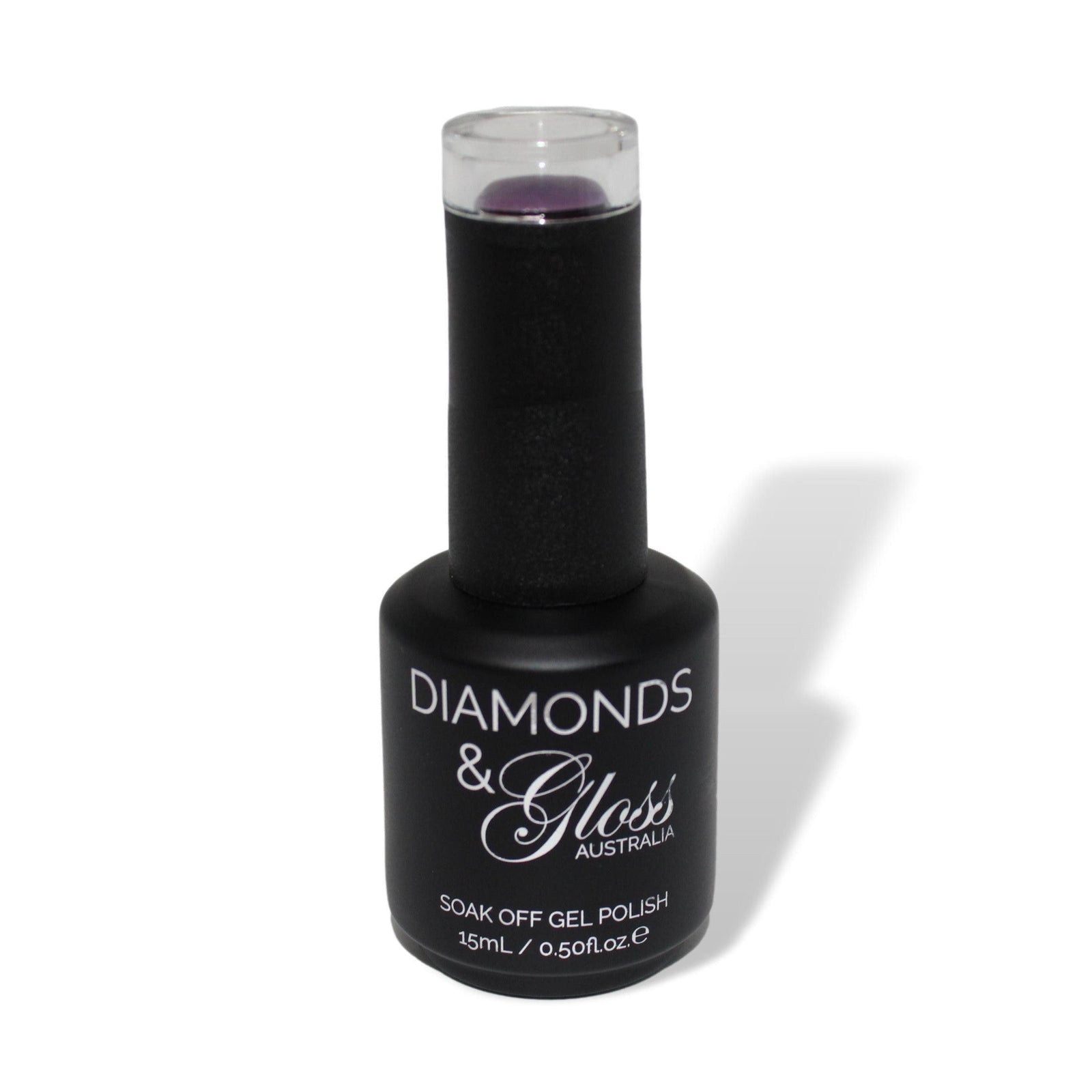 Brandywine Purple HEMA Free Gel Nail Polish Diamonds & Gloss Australia 15ml Bottle Vegan , Cruelty Free