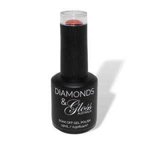 California Bliss Burnt Orange Shimmer  HEMA Free Gel Nail Polish Diamonds & Gloss Australia 15ml Bottle Vegan , Cruelty Free