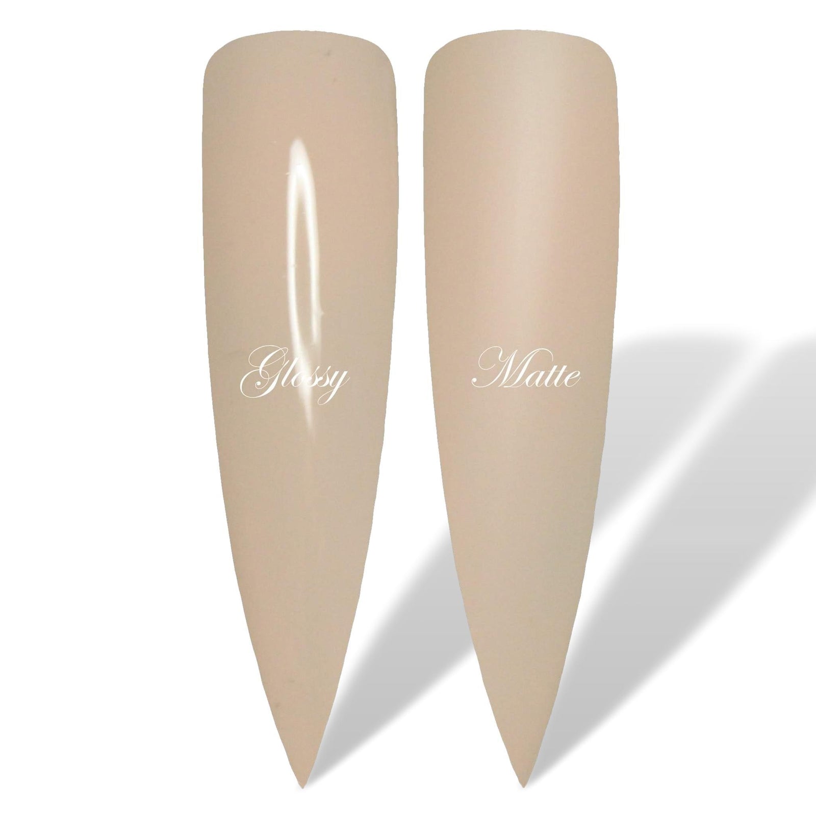 Caramel Nude Natural Glossy & Matte HEMA Free Gel Nail Polish Swatches 