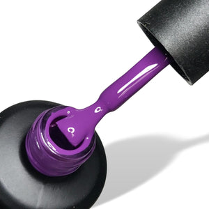 Charming Purple HEMA Free Gel Nail Polish 15ml Bottle & Brush 