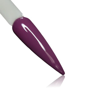 Charming Purple  HEMA Free Gel Polish on Nail Swatch Stick 