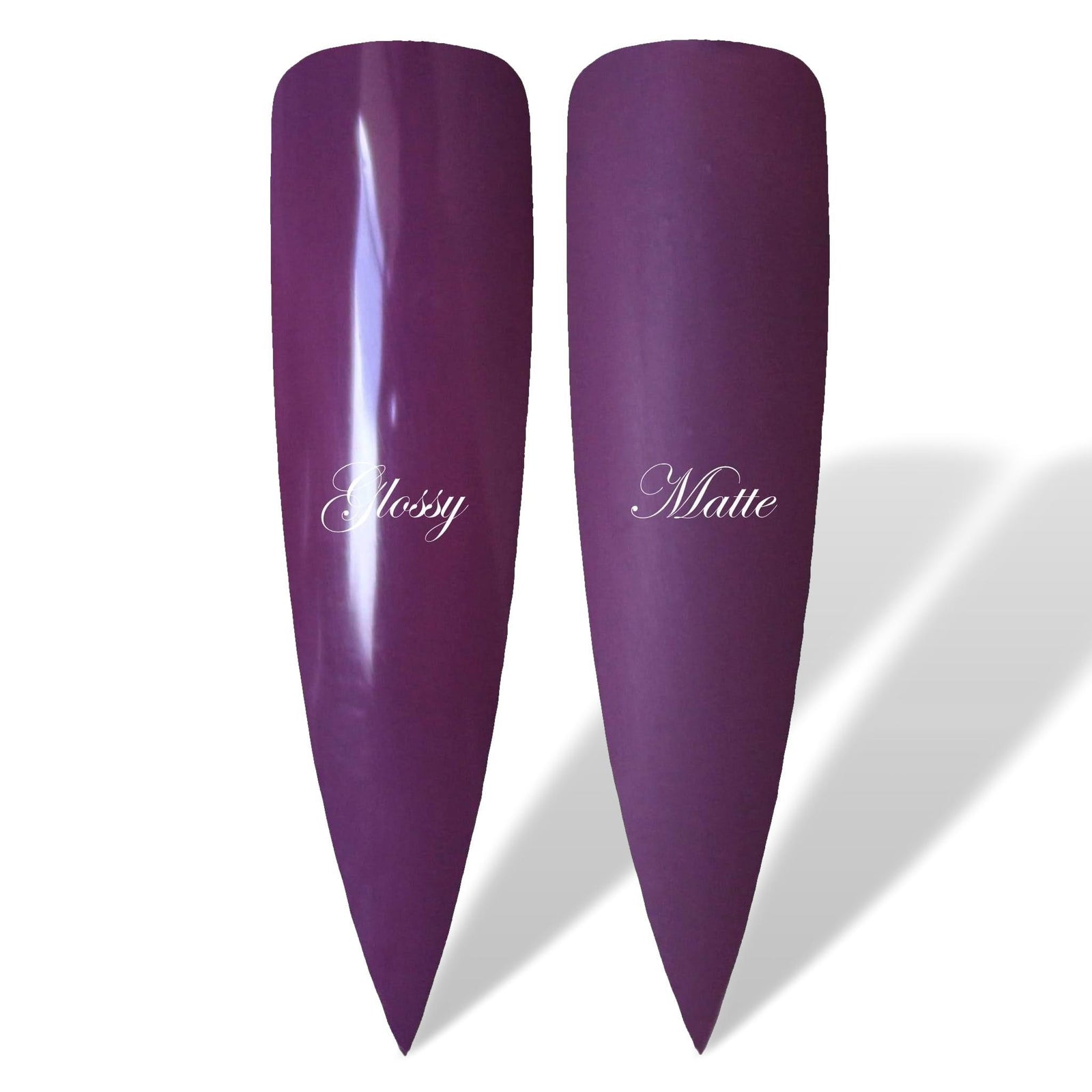 Charming Purple Glossy & Matte HEMA Free Gel Nail Polish Swatches  