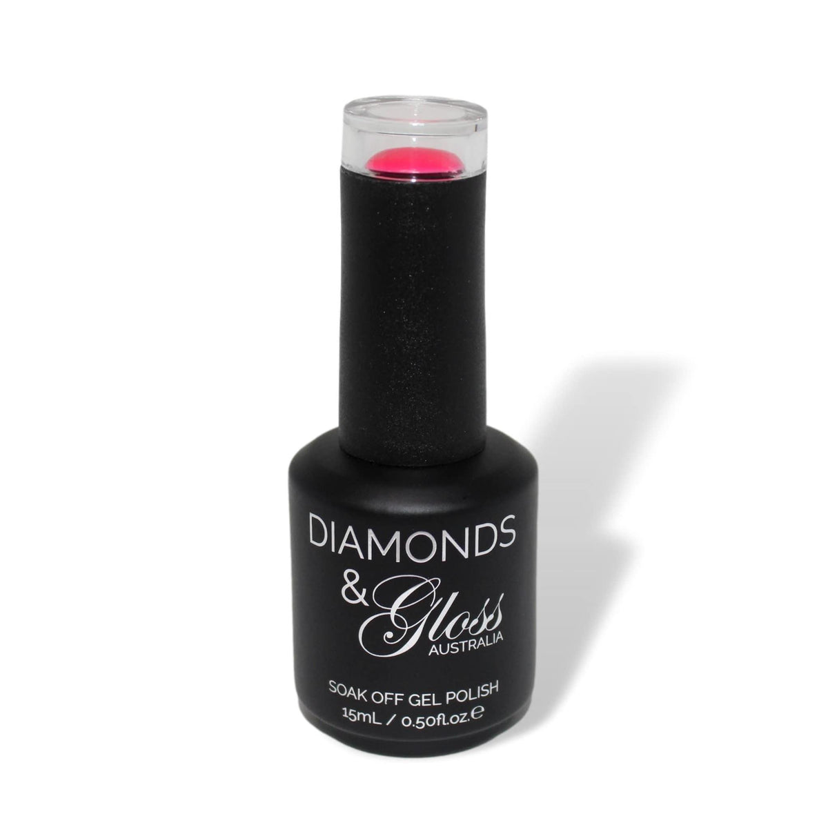 Cheeky Hot Pink Neon HEMA Free Gel Nail Polish Diamonds & Gloss Australia 15ml Bottle Vegan , Cruelty Free