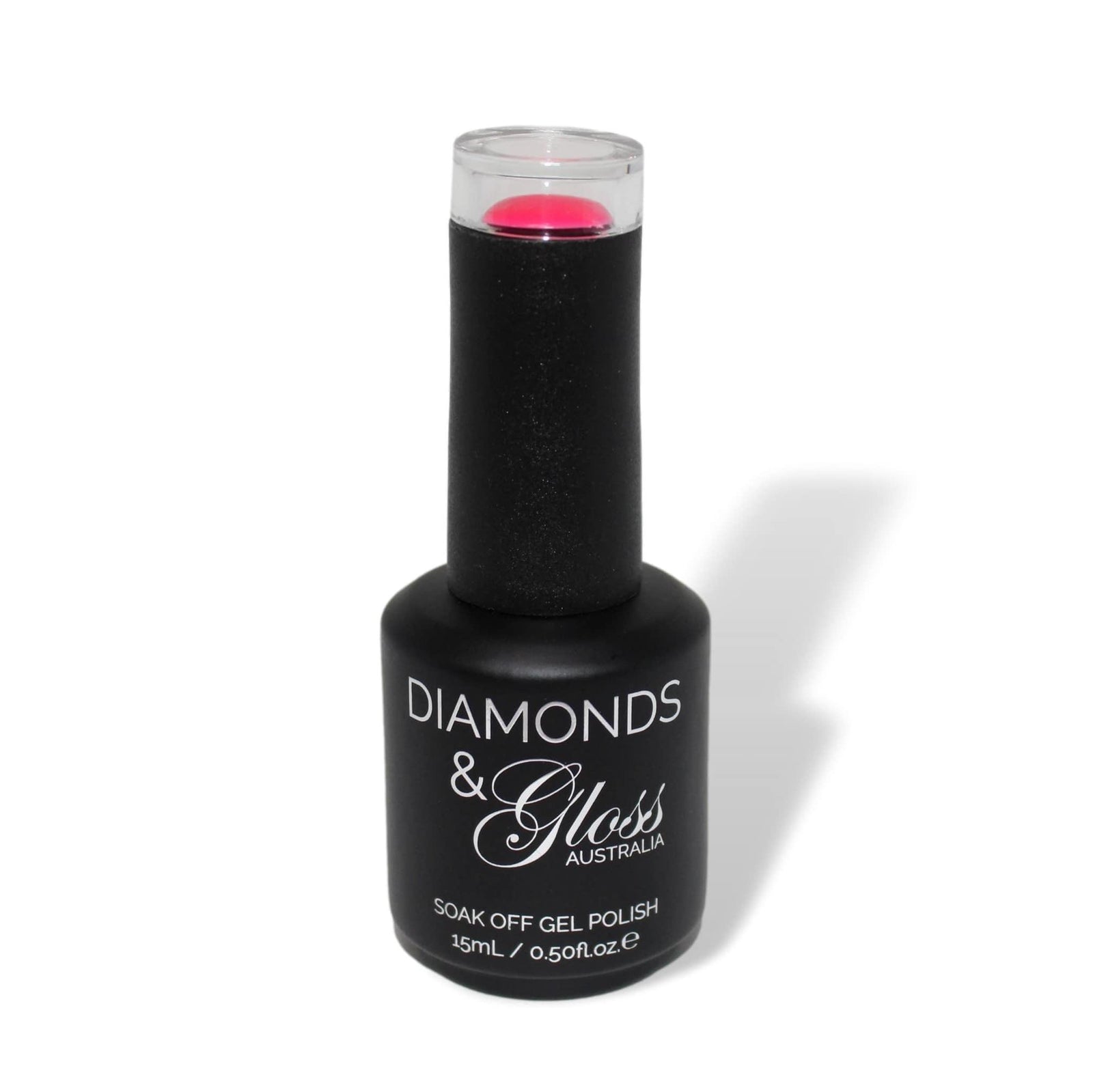 Cheeky Hot Pink Neon HEMA Free Gel Nail Polish Diamonds & Gloss Australia 15ml Bottle Vegan , Cruelty Free