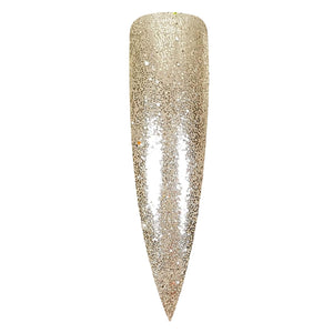 Gold Metallic Glitter Swatch Nail