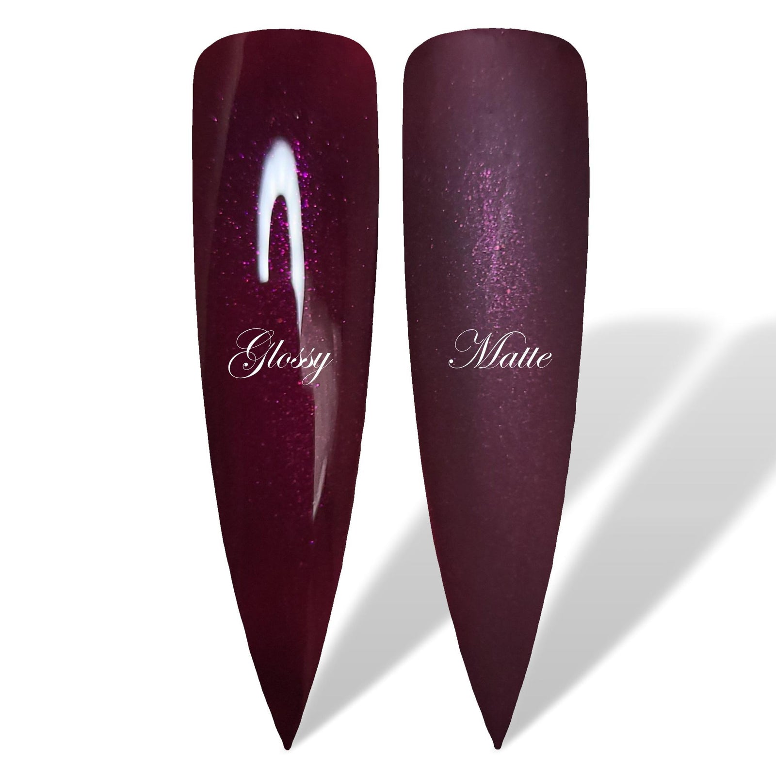 Claret  Glossy & Matte HEMA Free Gel Nail Polish Swatches 