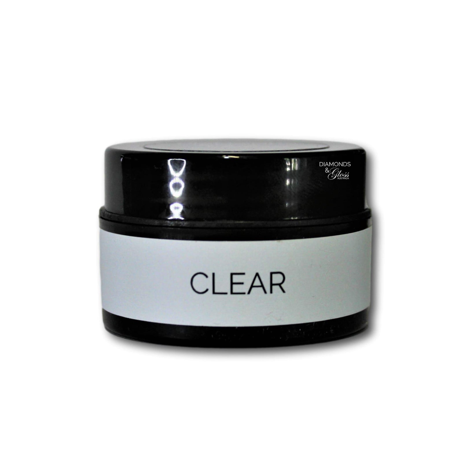 Clear Hema Free Builder Gel in a Pot 15mL size. Diamonds & Gloss Australia Best Nail Supplies