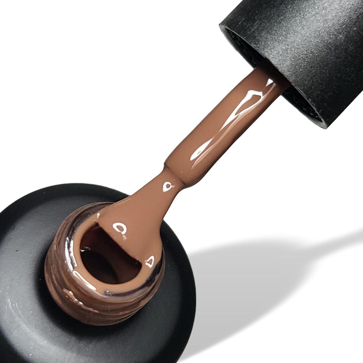 Coffee Brown HEMA Free Gel Nail Polish 15ml Bottle & Brush 