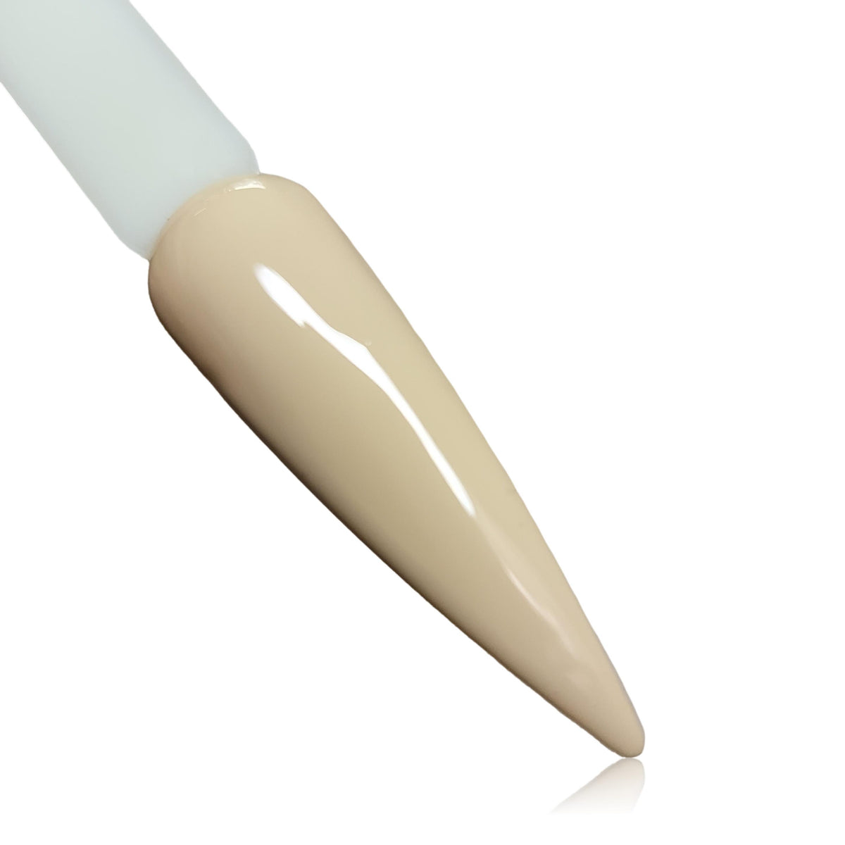 Cookie Nude Natural HEMA Free Gel Polish on Nail Swatch Stick 