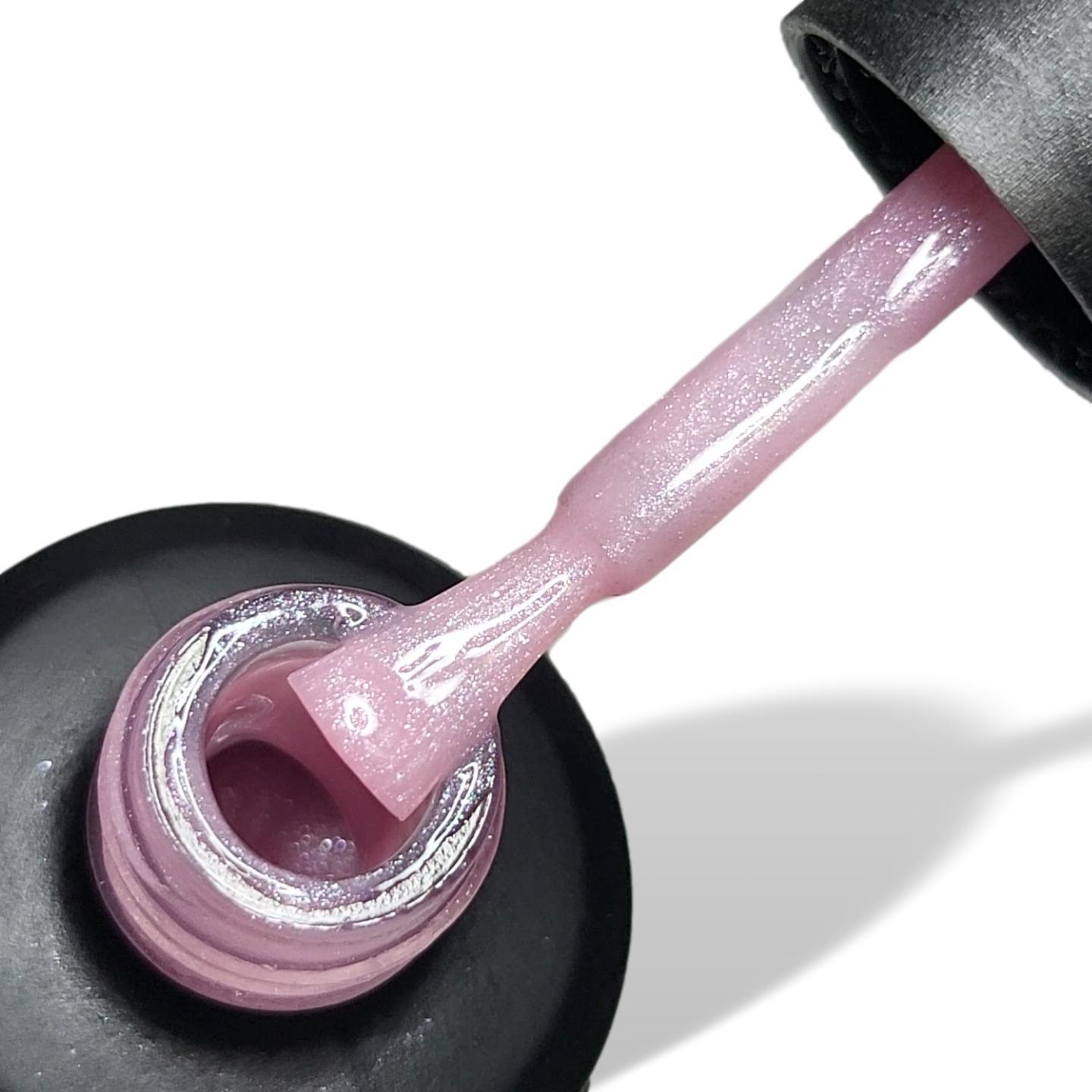 Dainty Light Pink Shimmer HEMA Free Gel Nail Polish 15ml Bottle & Brush 