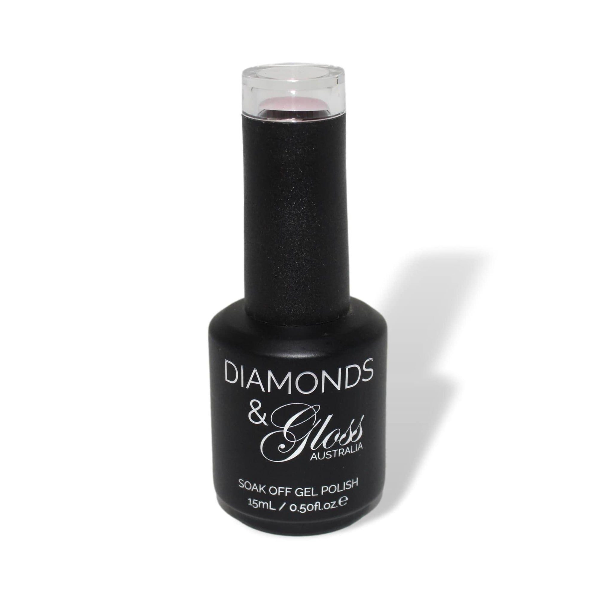 Dainty Light Pink Shimmer HEMA Free Gel Nail Polish Diamonds & Gloss Australia 15ml Bottle Vegan , Cruelty Free