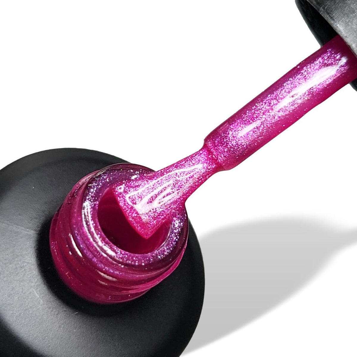 Dusty Rose Pink Shimmer HEMA Free Gel Nail Polish 15ml Bottle & Brush 