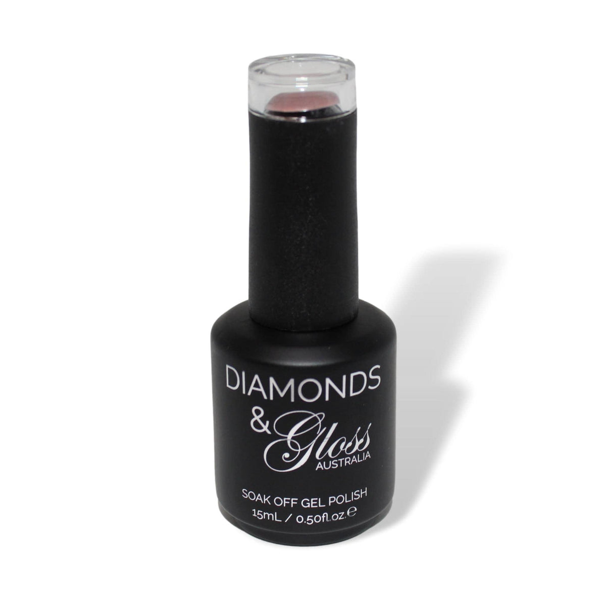 Ebony Brown Mauve HEMA Free Gel Nail Polish Diamonds & Gloss Australia 15ml Bottle Vegan , Cruelty Free