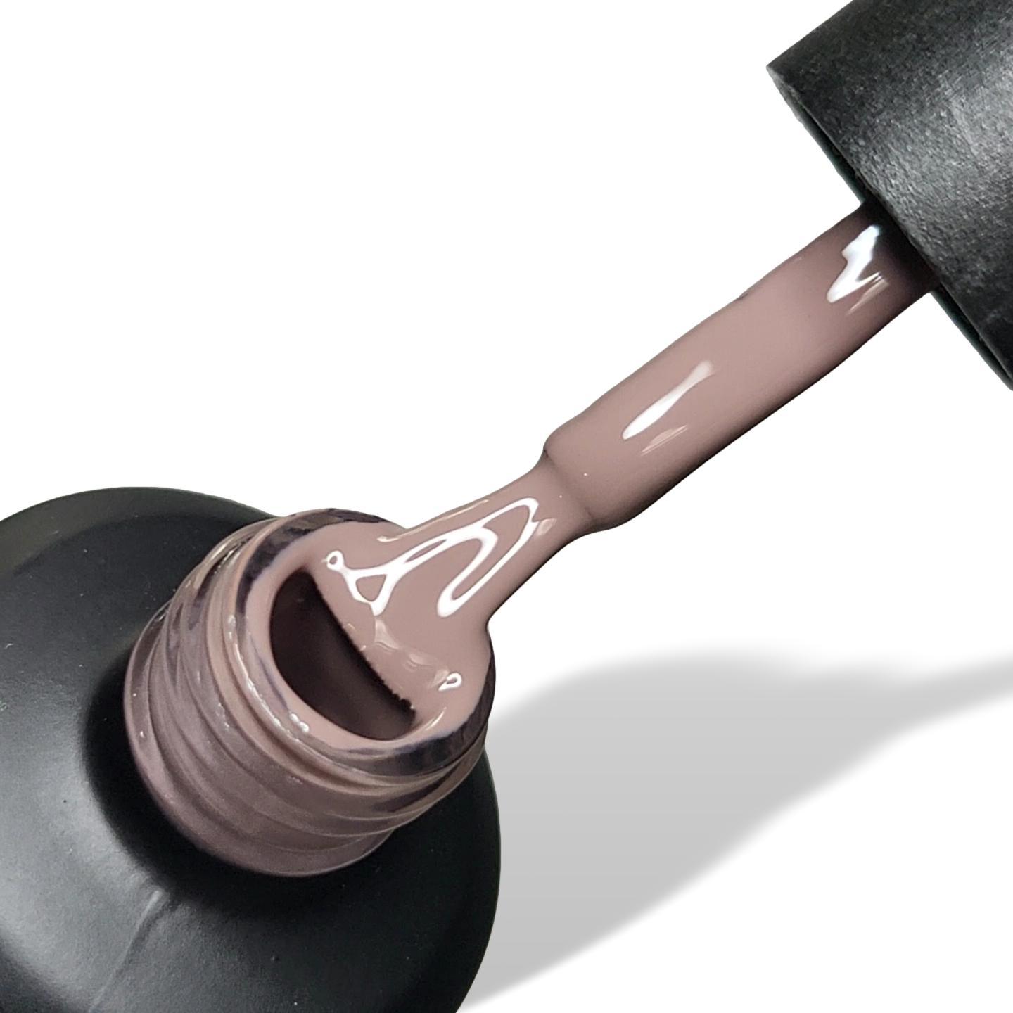 Ebony Brown Mauve Glossy & Matte HEMA Free Gel Nail Polish Swatches 