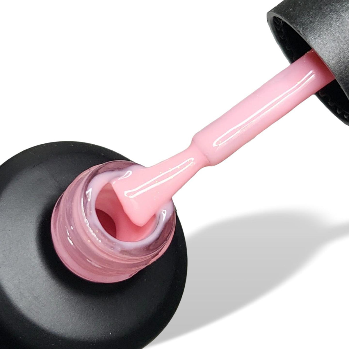 Fairy Floss Light Pink Shimmer HEMA Free Gel Nail Polish 15ml Bottle & Brush 