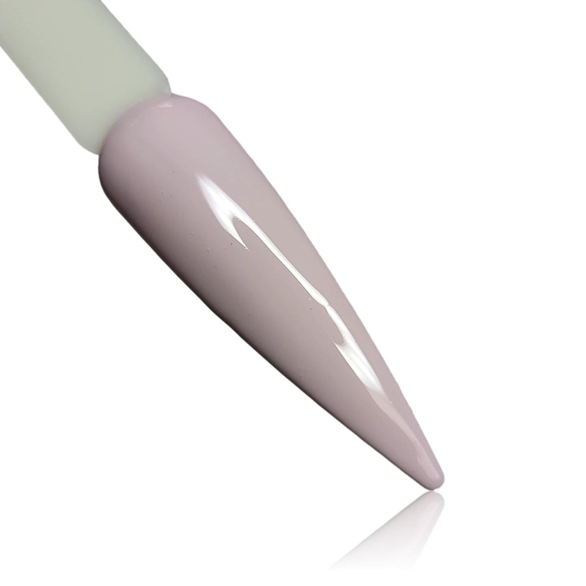 French Linen Light Purple HEMA Free Gel Polish on Nail Swatch Stick 