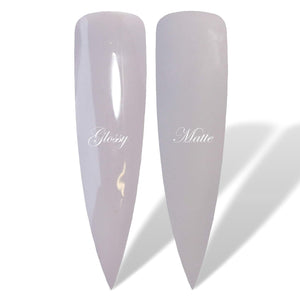 French Linen Light Purple Glossy & Matte HEMA Free Gel Nail Polish Swatches