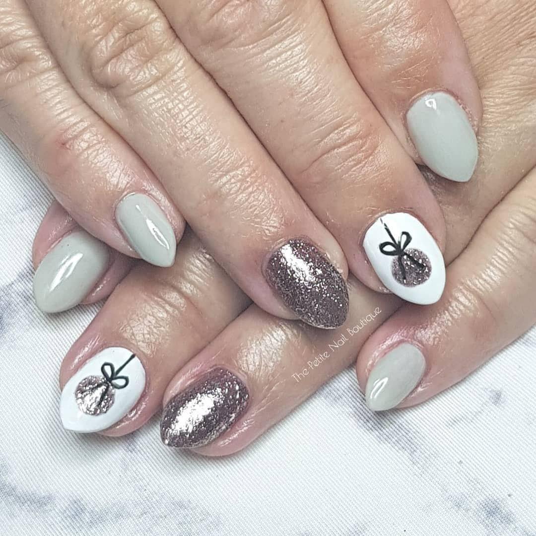 Grey Stone Light Grey HEMA Free Gel Nail Polish Diamonds & Gloss Australia Painted on Gel , Polygel and Acrylic Nails with Nail Art. Vegan , Cruelty Free