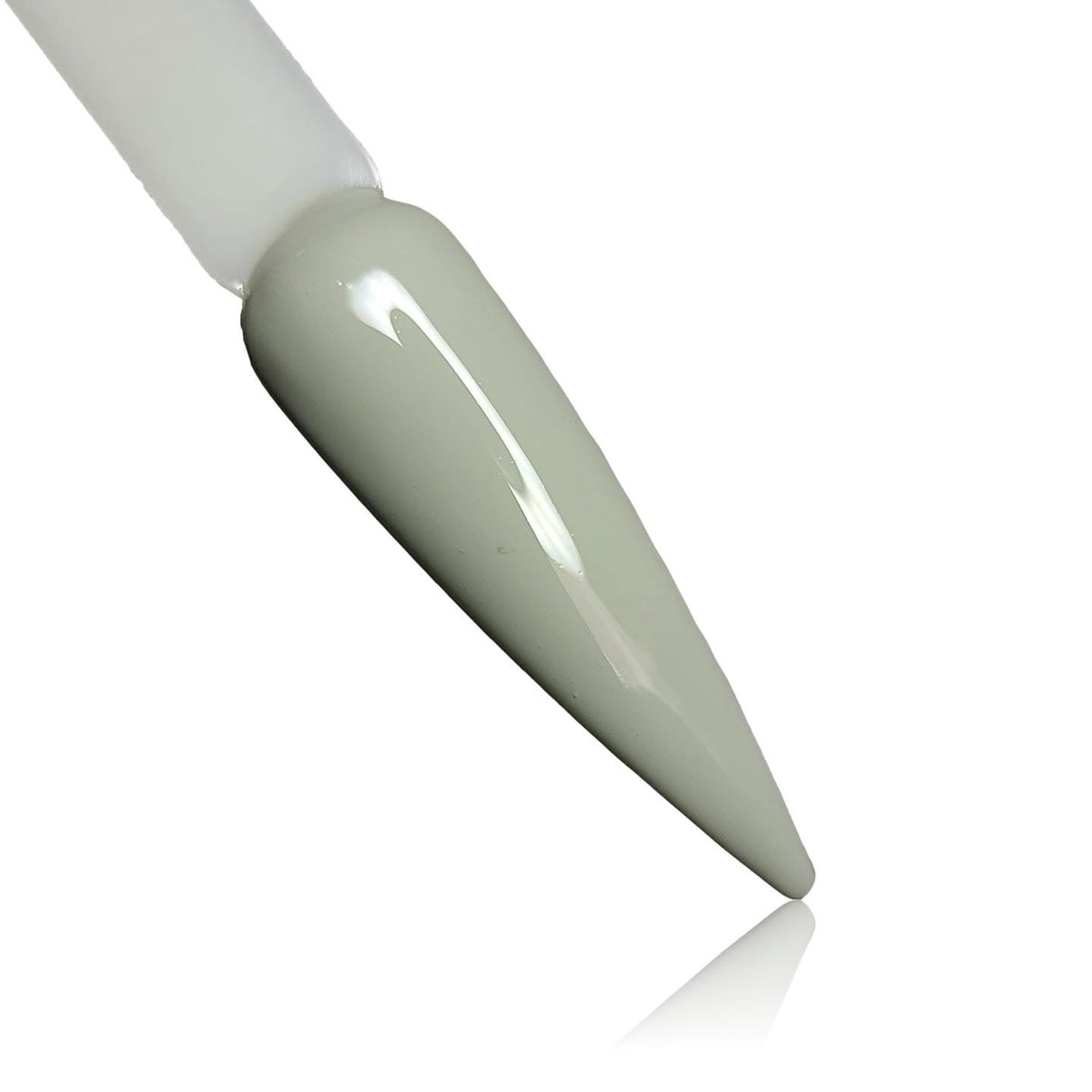 Grey Stone Light Grey HEMA Free Gel Polish on Nail Swatch Stick 