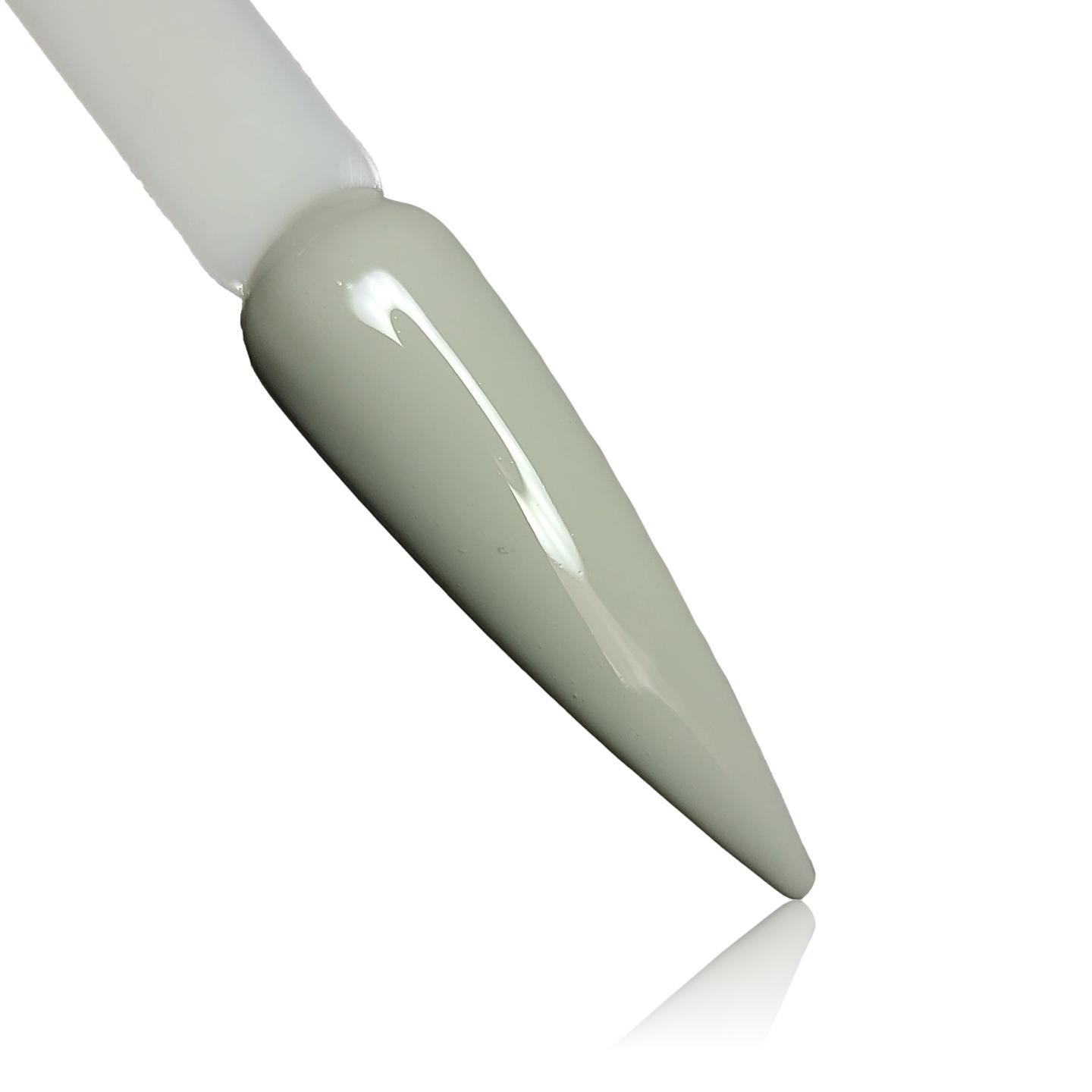 Grey Stone Light Grey HEMA Free Gel Polish on Nail Swatch Stick 