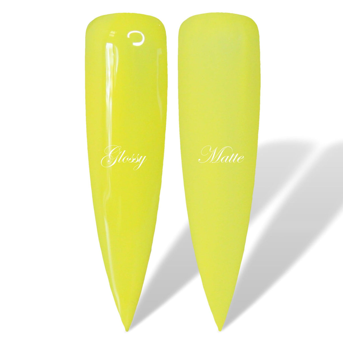 Yellow Nail Shapes Swatch Diamonds &amp; Gloss Australia HEMA Free Yellow Gel Polish Glossy &amp; Matte