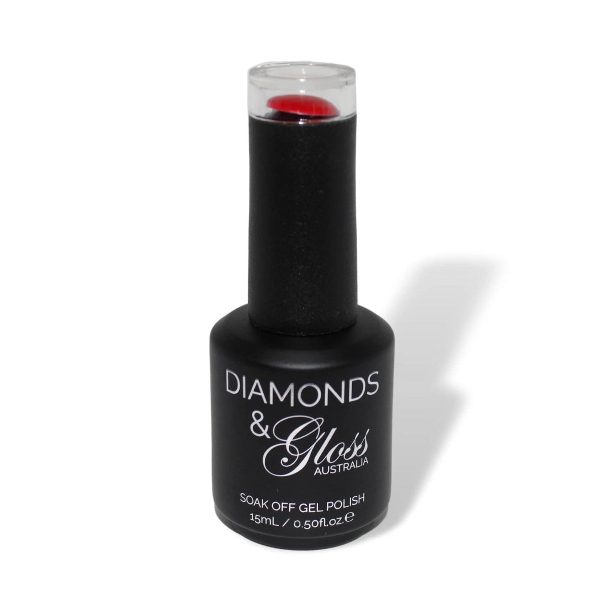 Heat Red HEMA Free Gel Nail Polish Diamonds & Gloss Australia 15ml Bottle Vegan , Cruelty Free