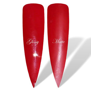 Heat Red Glossy & Matte HEMA Free Gel Nail Polish Swatches 