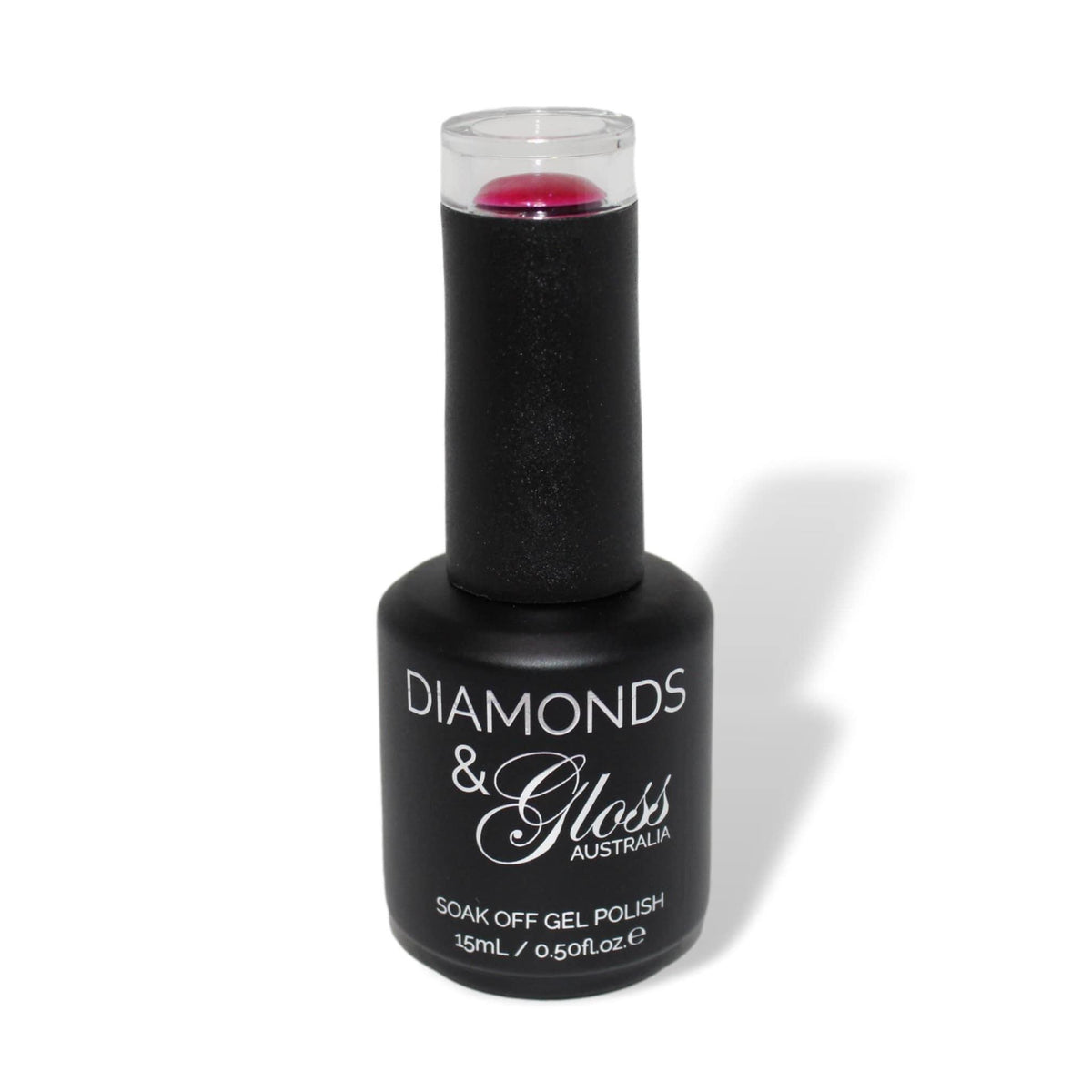 Intrigued Pink Holographic Glitter HEMA Free Gel Nail Polish Diamonds & Gloss Australia 15ml Bottle Vegan , Cruelty Free