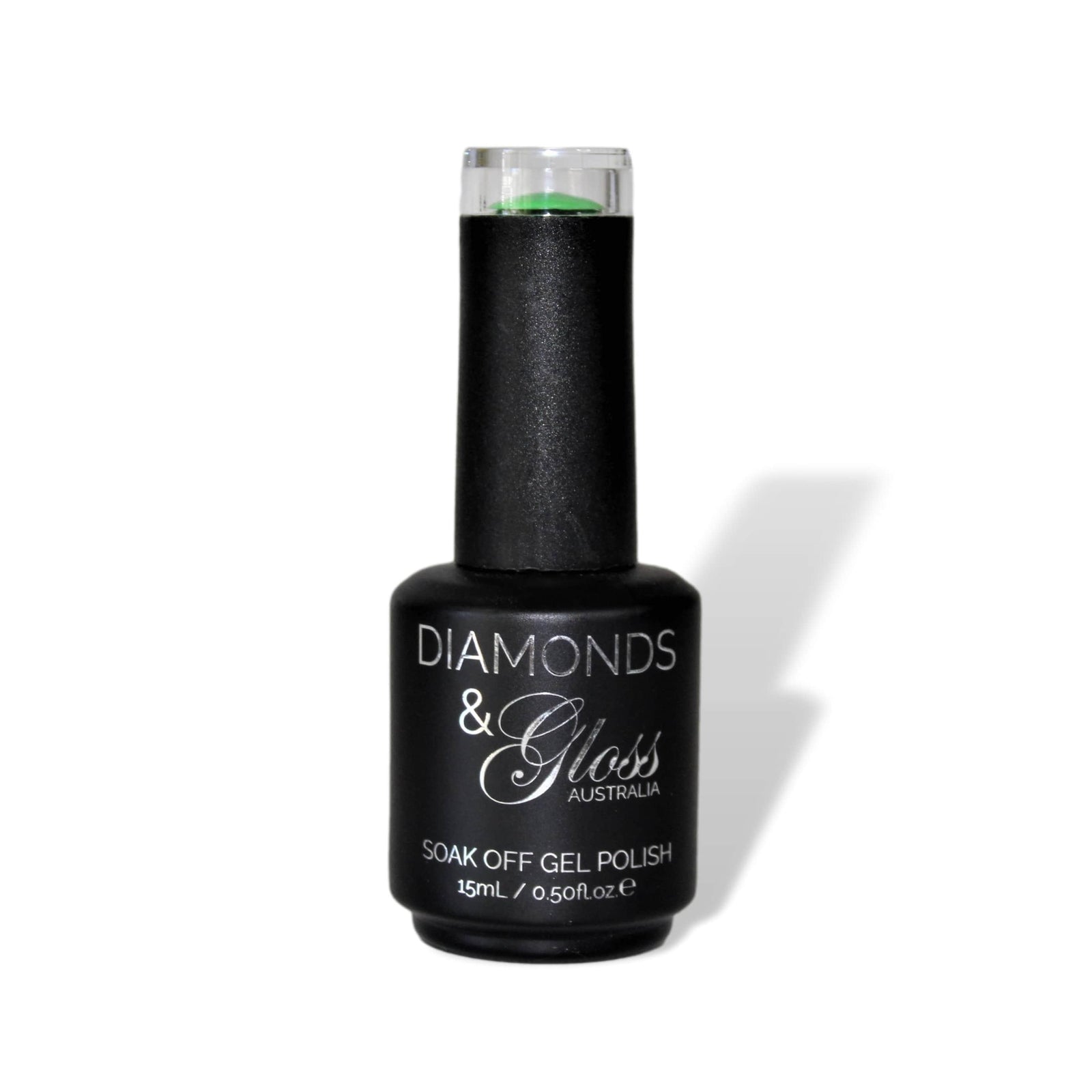 Green Diamonds & Gloss Australia HEMA Free Green Gel Polish Bottle