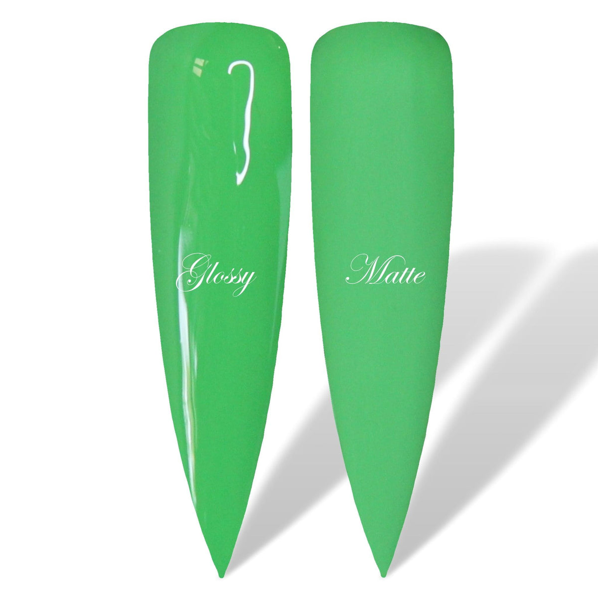 Green Nail Shapes Swatch Diamonds &amp; Gloss Australia HEMA Free Green Gel Polish