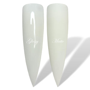 Lace Off White Glossy & Matte HEMA Free Gel Nail Polish Swatches 