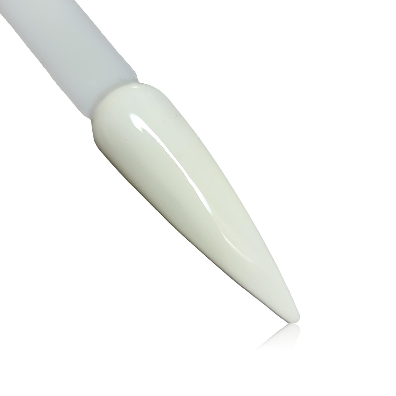 Lace Off White  HEMA Free Gel Polish on Nail Swatch Stick 
