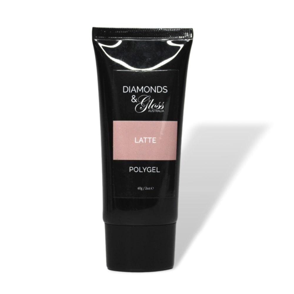 Latte Polygel Tube 60g Diamonds &amp; Gloss Australia