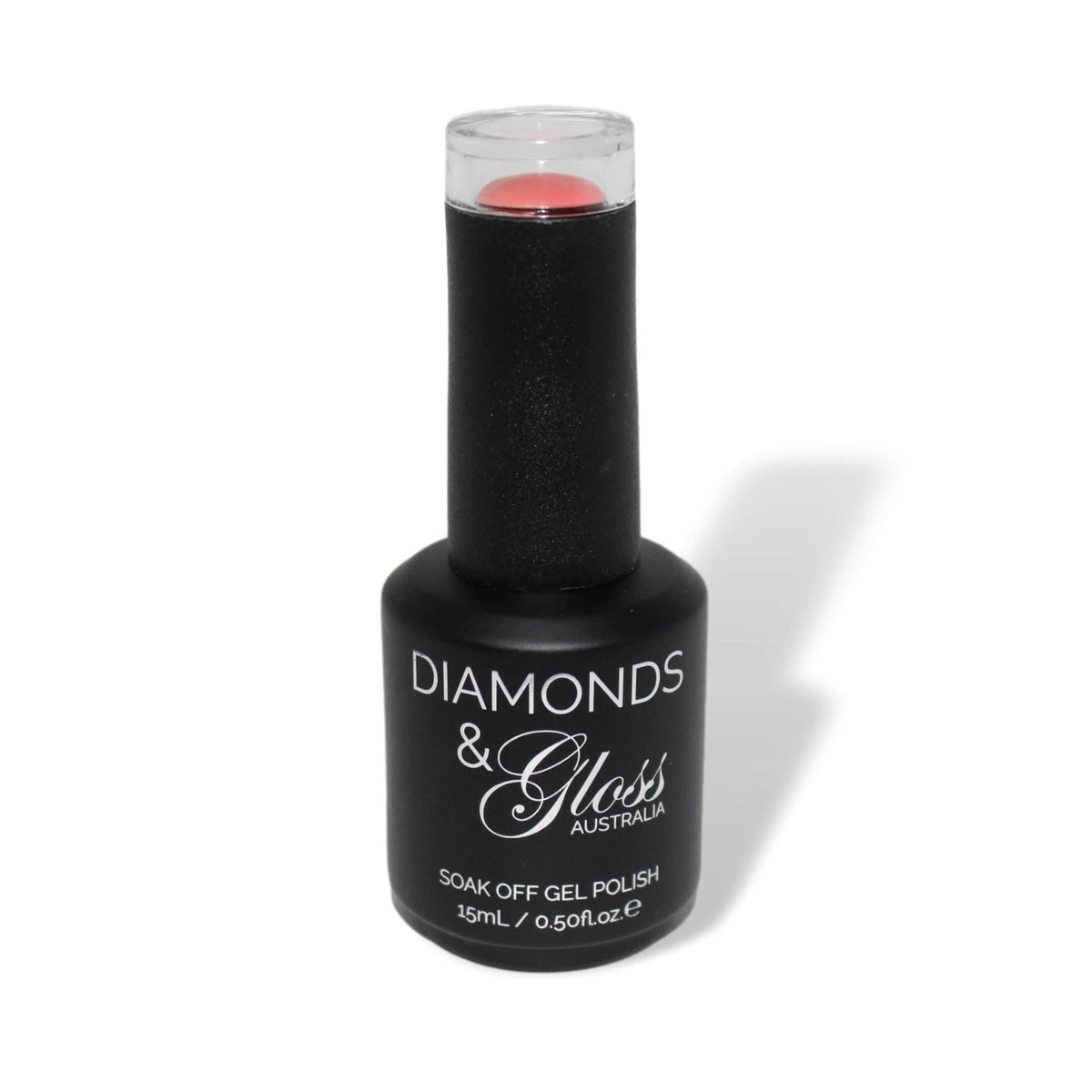 Light Coral HEMA Free Gel Nail Polish Diamonds & Gloss Australia 15ml Bottle Vegan , Cruelty Free
