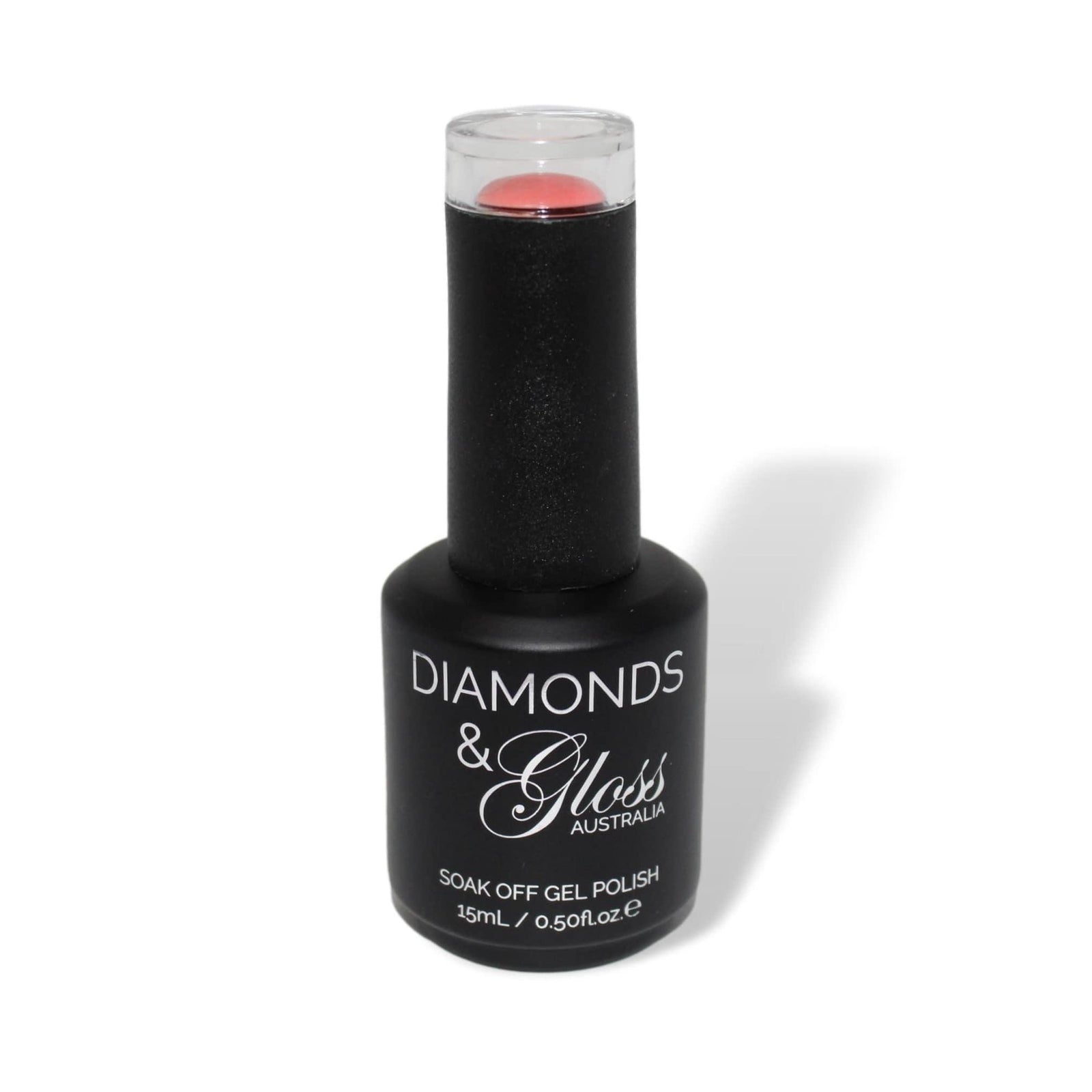 Light Coral HEMA Free Gel Nail Polish Diamonds & Gloss Australia 15ml Bottle Vegan , Cruelty Free