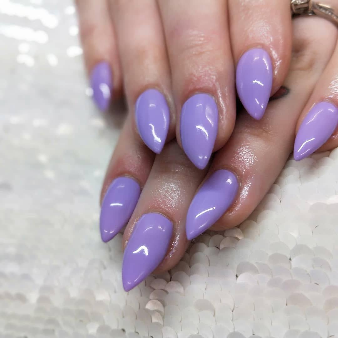 Lightly Lavender Light Purple Glossy & Matte HEMA Free Gel Nail Polish Swatches 