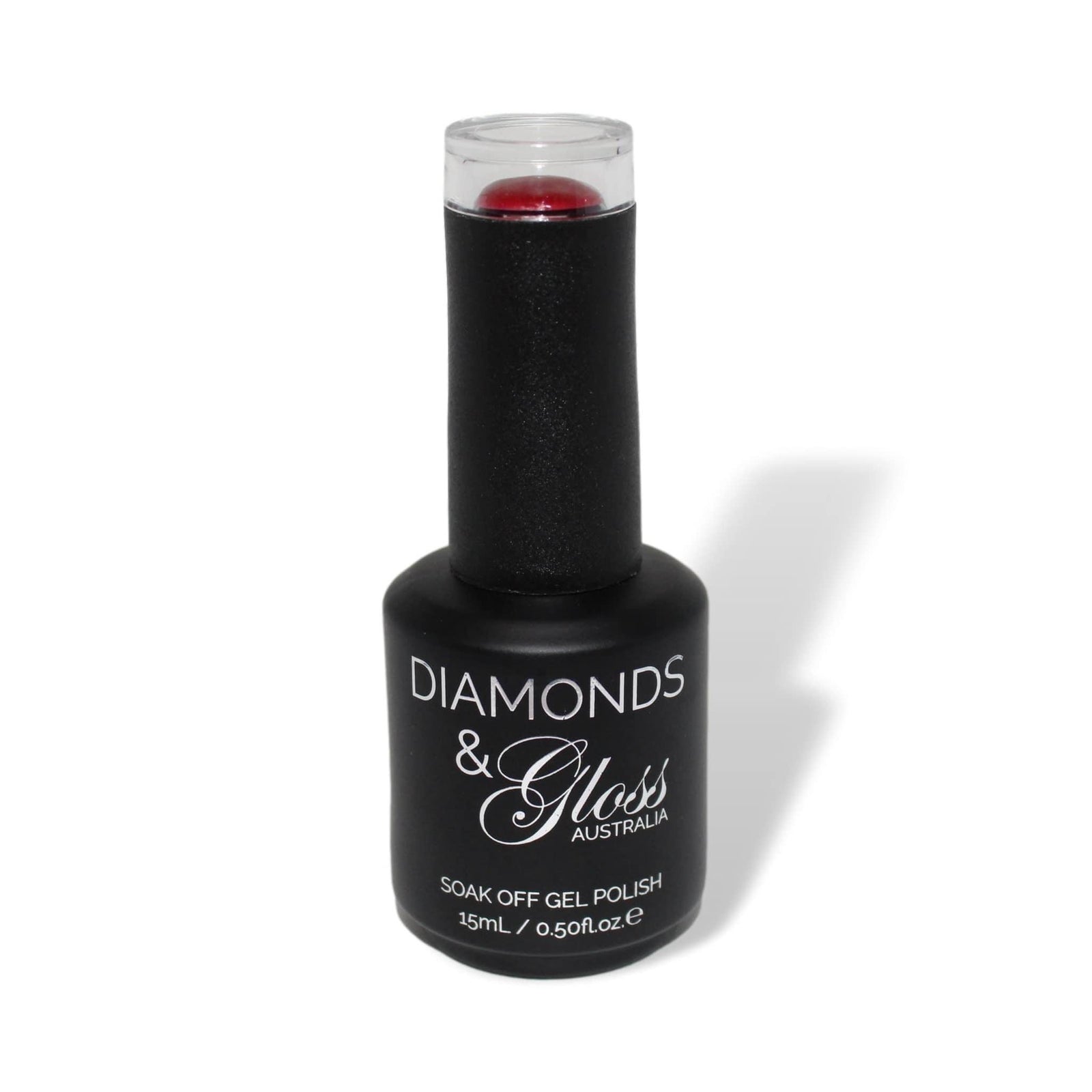 Lipstick Red Shimmer  HEMA Free Gel Nail Polish Diamonds & Gloss Australia 15ml Bottle Vegan , Cruelty Free