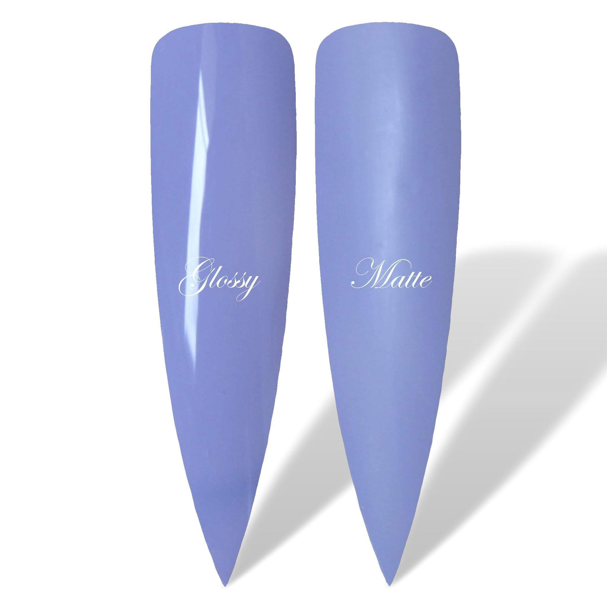 Maybe Light Purple Glossy &amp; Matte HEMA Free Gel Nail Polish Swatches 
