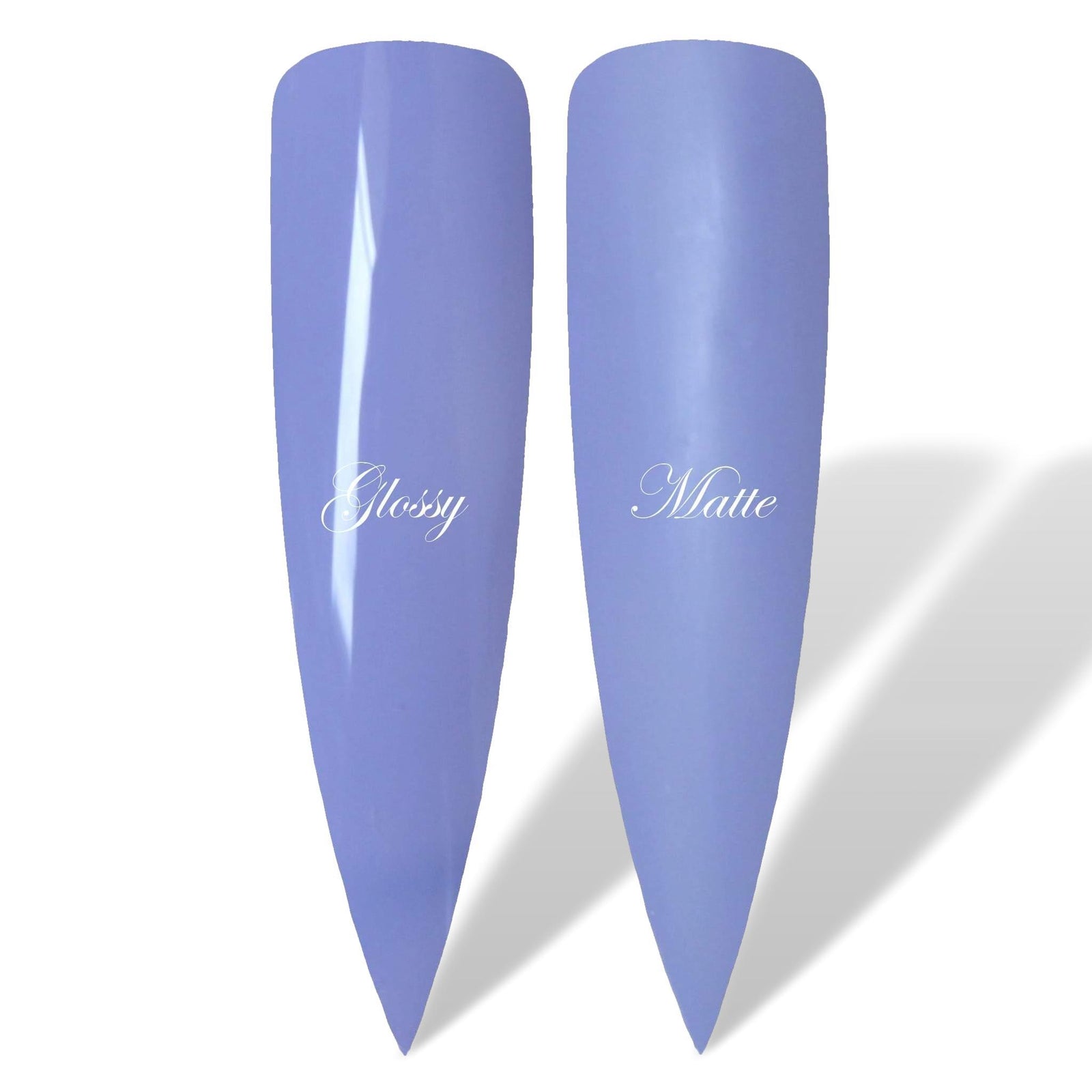 Maybe Light Purple Glossy & Matte HEMA Free Gel Nail Polish Swatches 