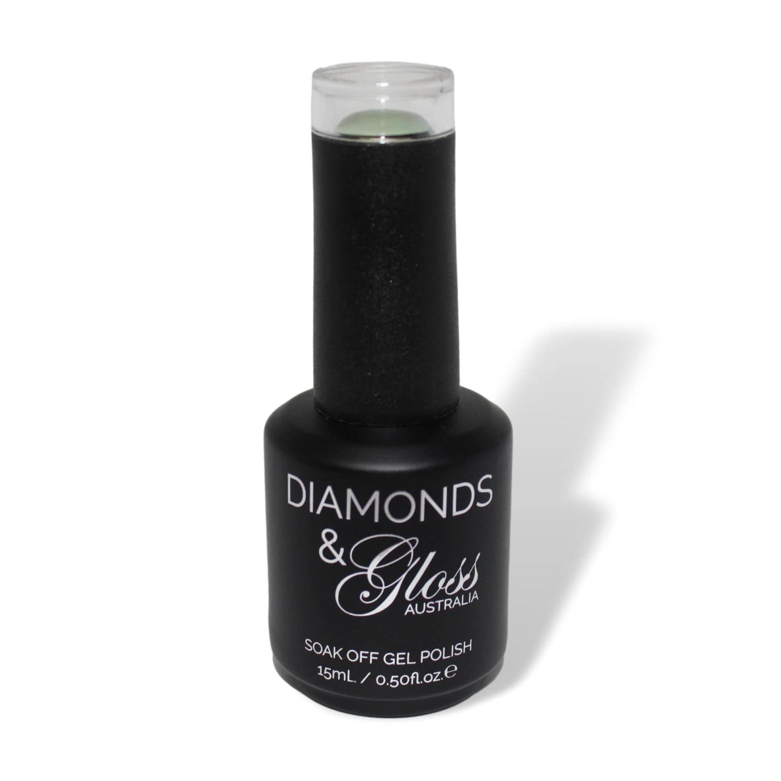 Moss Green HEMA Free Gel Nail Polish Diamonds & Gloss Australia 15ml Bottle Vegan , Cruelty Free 
