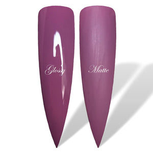 Mulberry Purple Glossy & Matte HEMA Free Gel Nail Polish Swatches
