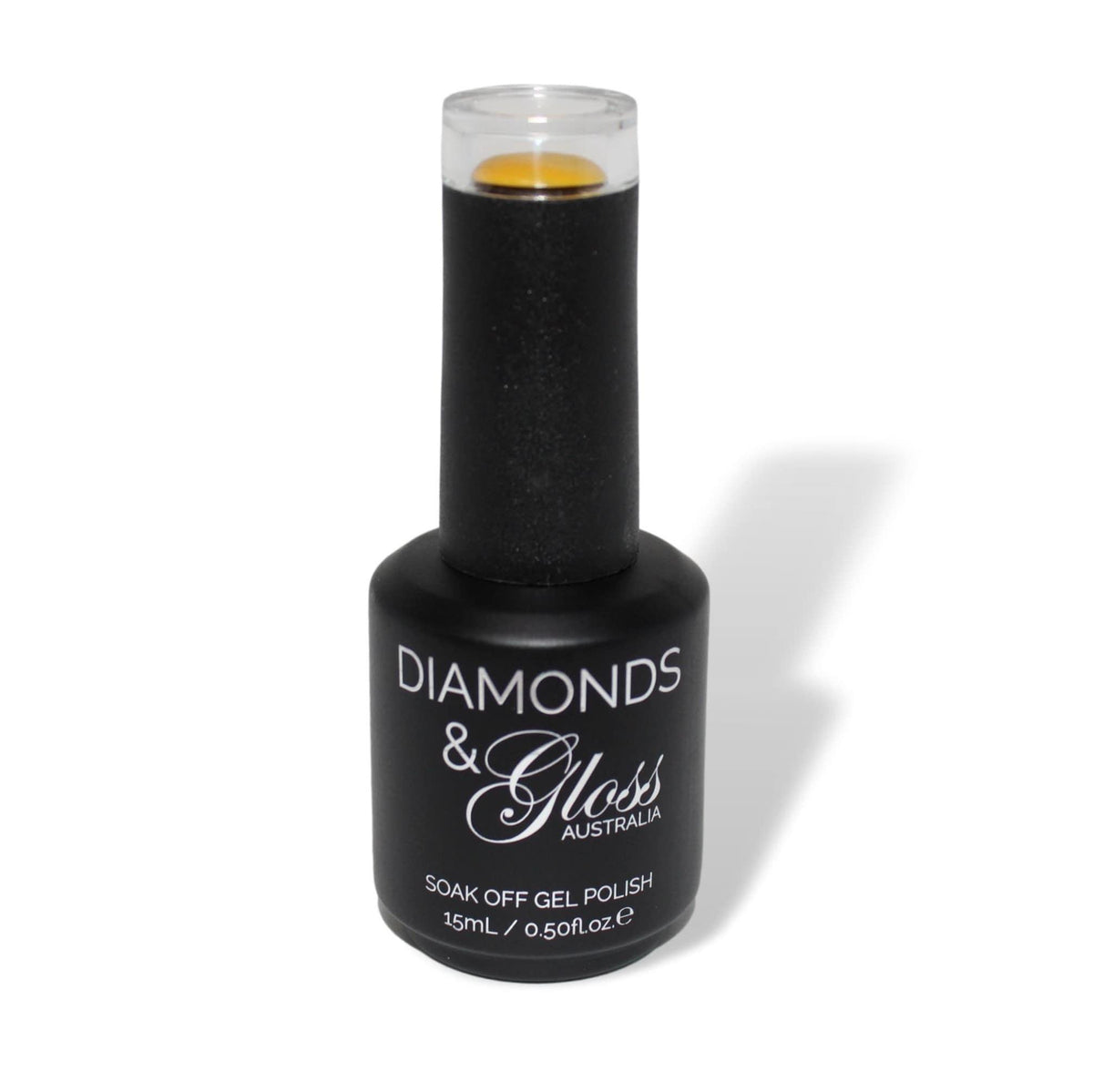 Mustard Yellow HEMA Free Gel Nail Polish Diamonds & Gloss Australia 15ml Bottle Vegan , Cruelty Free