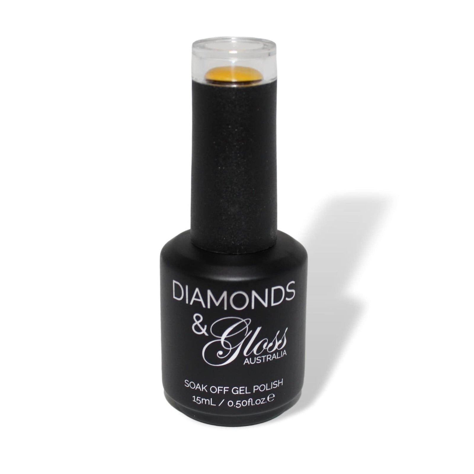 Mustard Yellow HEMA Free Gel Nail Polish Diamonds & Gloss Australia 15ml Bottle Vegan , Cruelty Free