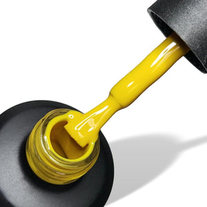 Mustard Yellow HEMA Free Gel Nail Polish 15ml Bottle & Brush