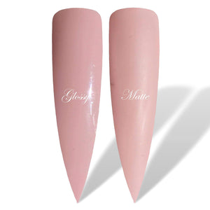 Nude Pink Glossy & Matte HEMA Free Gel Nail Polish Swatches