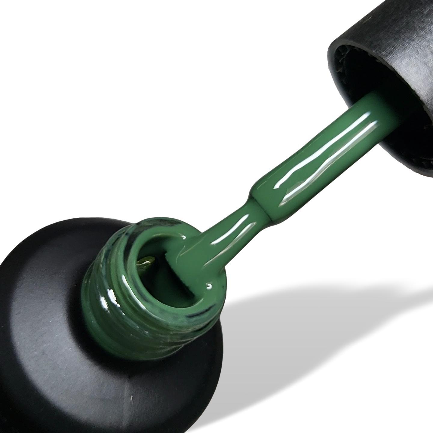 Olive Green HEMA Free Gel Nail Polish 15ml Bottle & Brush