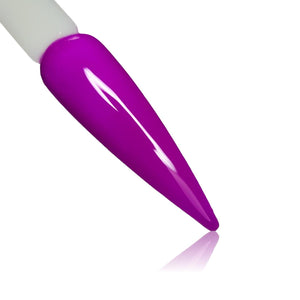 Orchid Neon Purple HEMA Free Gel Polish on Nail Swatch Stick