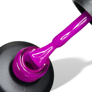 Orchid Neon Purple HEMA Free Gel Nail Polish 15ml Bottle & Brush