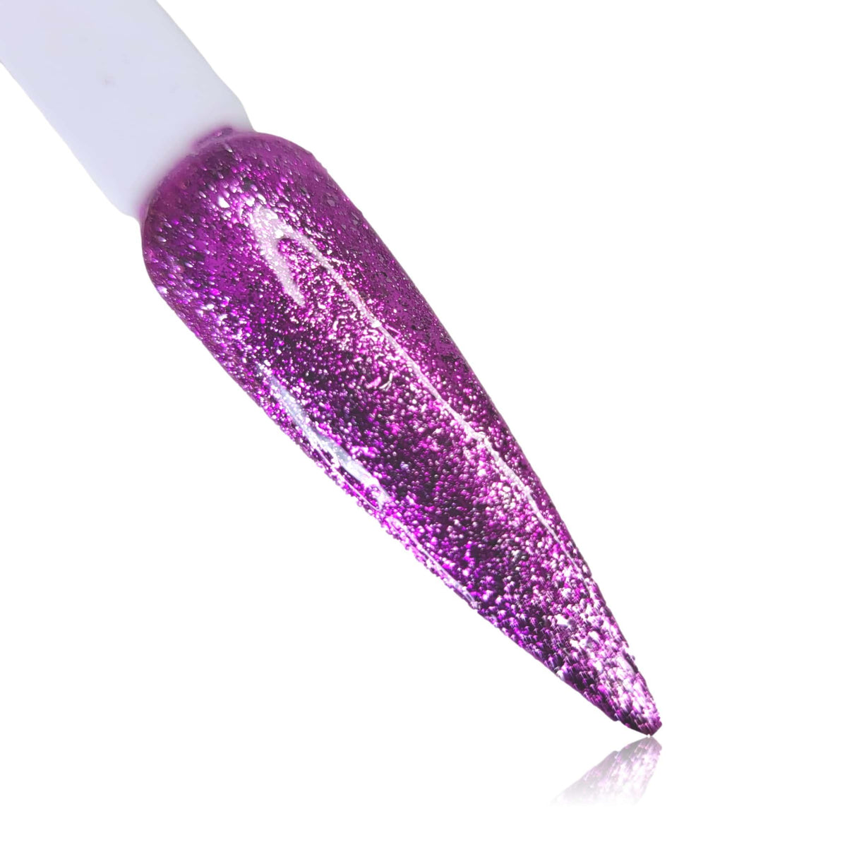 Purple Platinum Glitter HEMA Free Gel Polish Nail Swatch Diamonds &amp; Gloss Australia